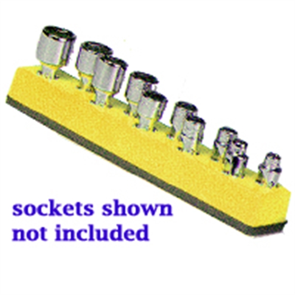 Mechanics Time Saver 1/4 in. Drive Universal Magnetic Yellow Socket Holder 5-14mm 483